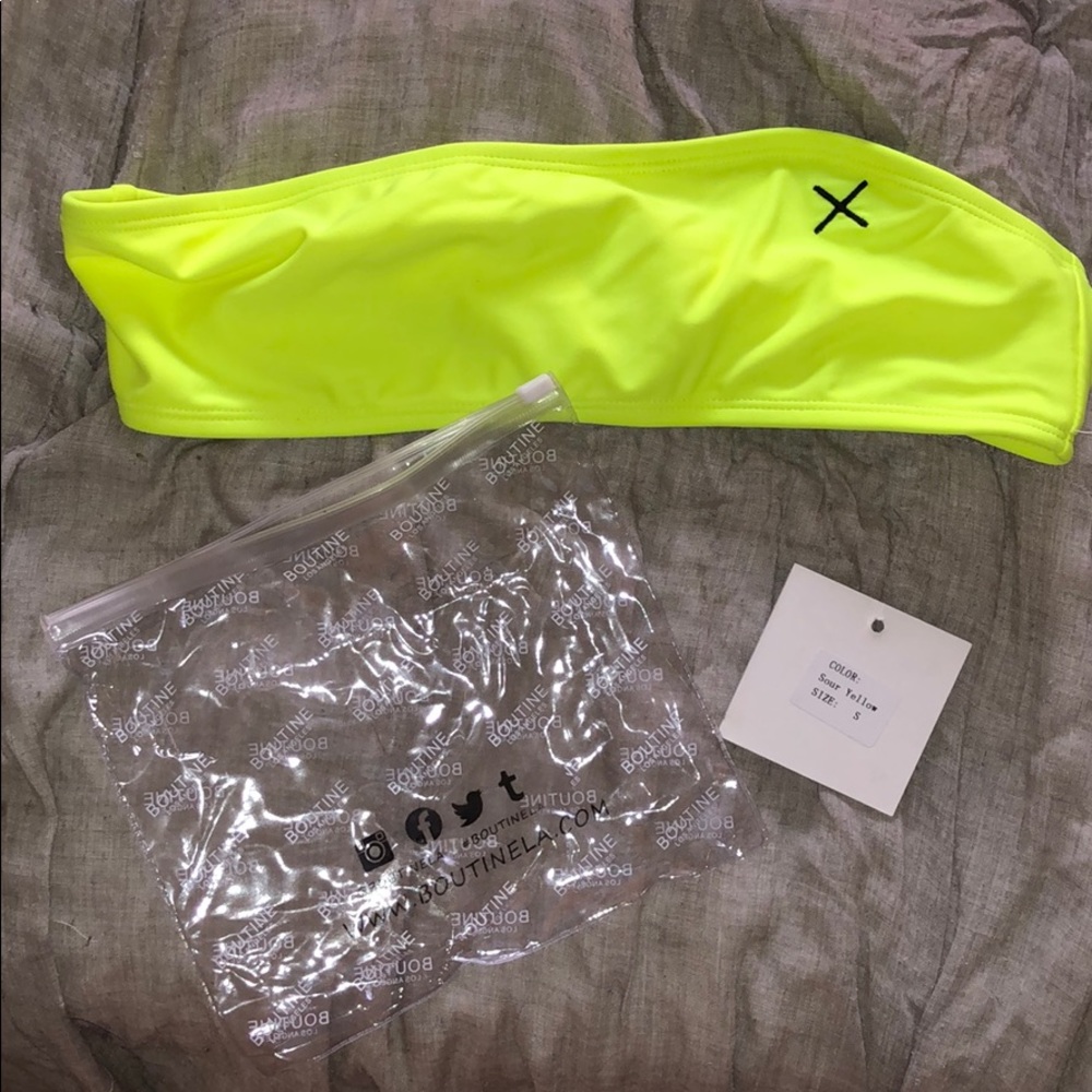 Boutinela Sour Yellow Strapless
